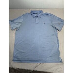 Ralph Lauren Performance Polo Shirt XL Blue Pony Rugby Outdoors Casual Mens Golf